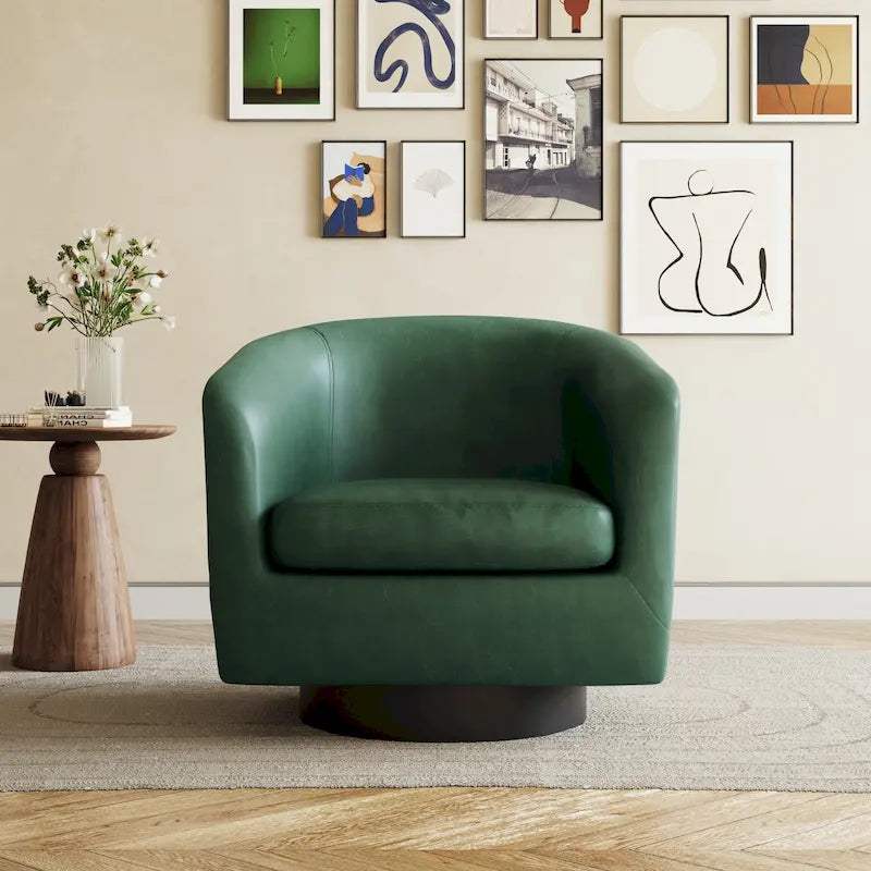 Fauteuils d'appoint pivotants à 360° modernes