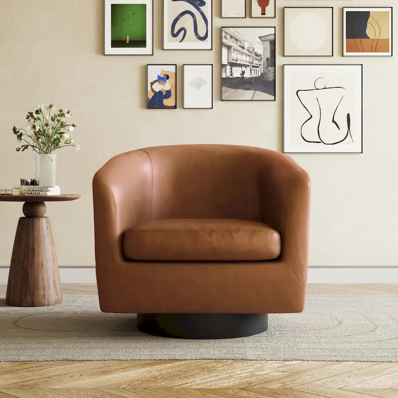 Fauteuils d'appoint pivotants à 360° modernes