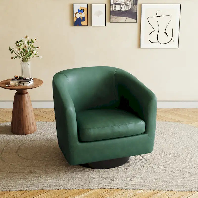 Fauteuils d'appoint pivotants à 360° modernes