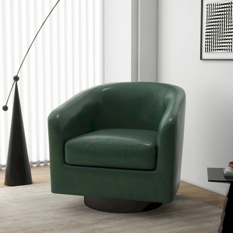 Fauteuils d'appoint pivotants à 360° modernes