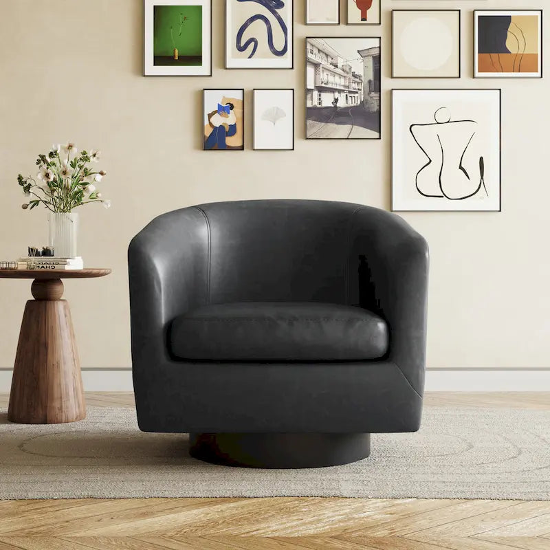 Fauteuils d'appoint pivotants à 360° modernes