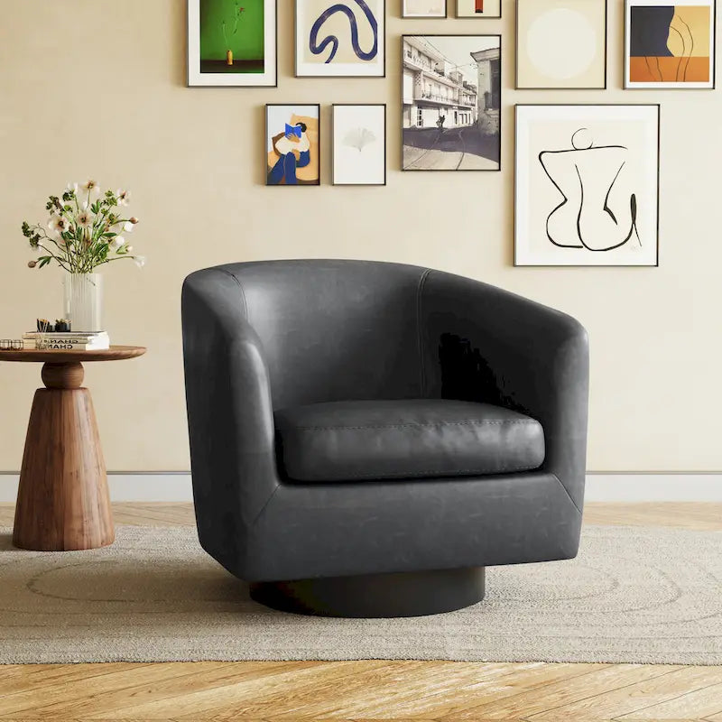 Fauteuils d'appoint pivotants à 360° modernes