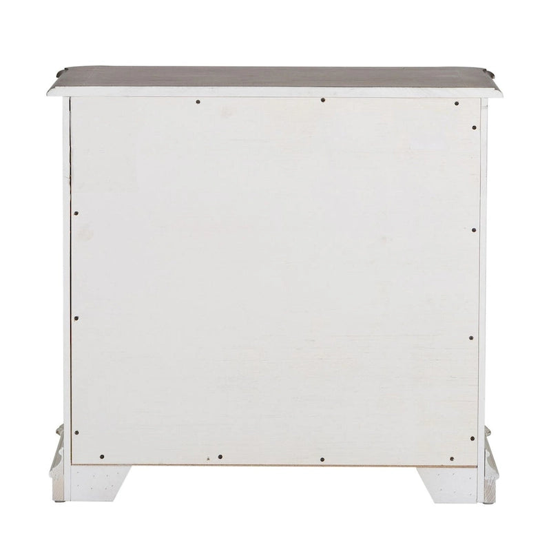 Fichier latéral média Executive blanc antique