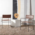 Chaise de salle à manger en cuir