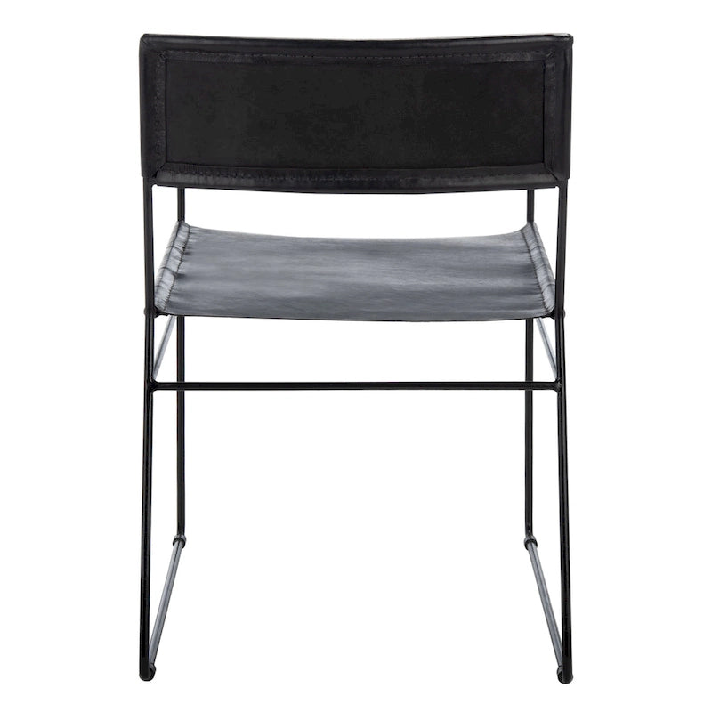 Chaise de salle à manger en cuir