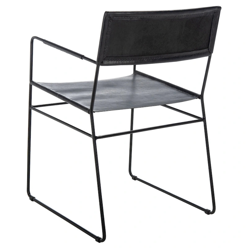 Chaise de salle à manger en cuir