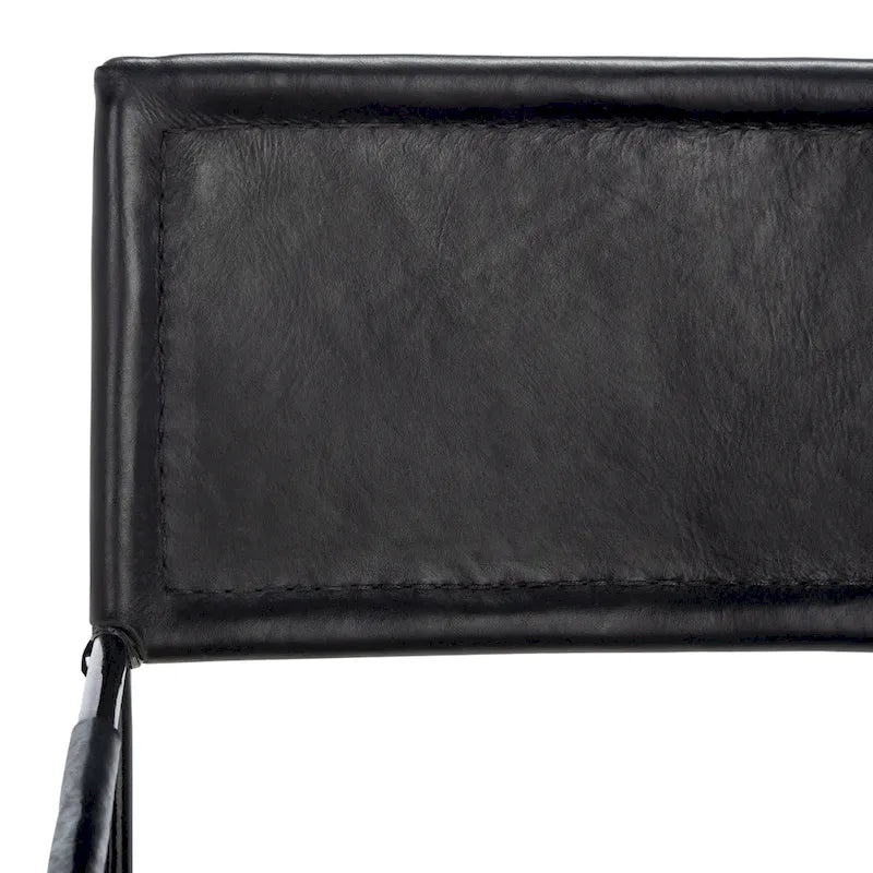Chaise de salle à manger en cuir