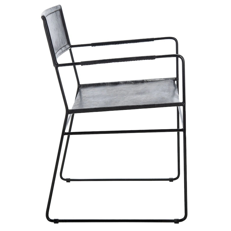 Chaise de salle à manger en cuir