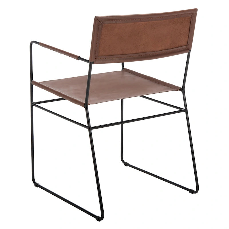 Chaise de salle à manger en cuir