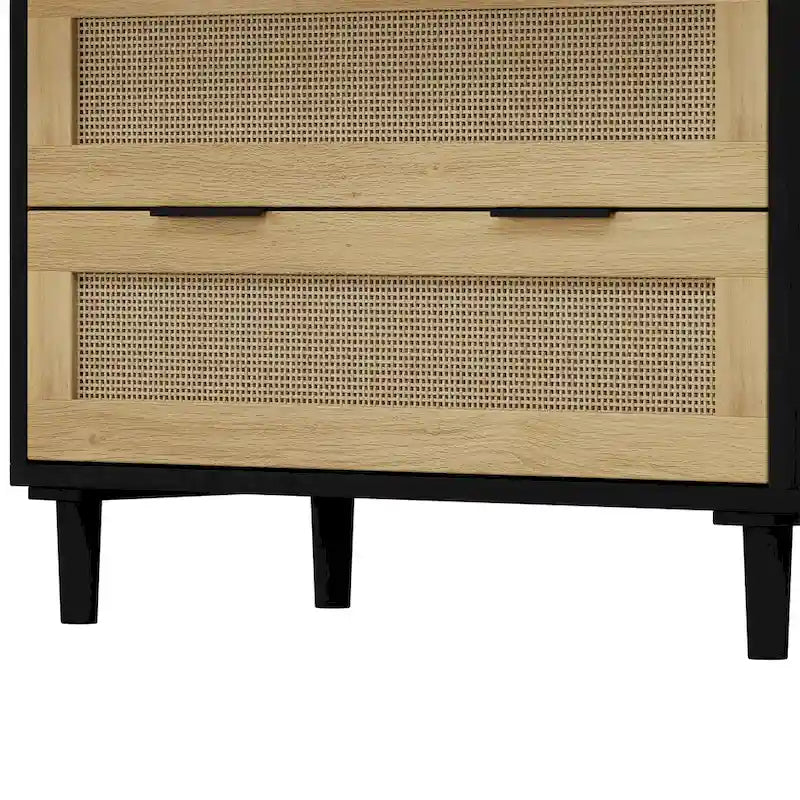 Commode en rotin à 3 tiroirs