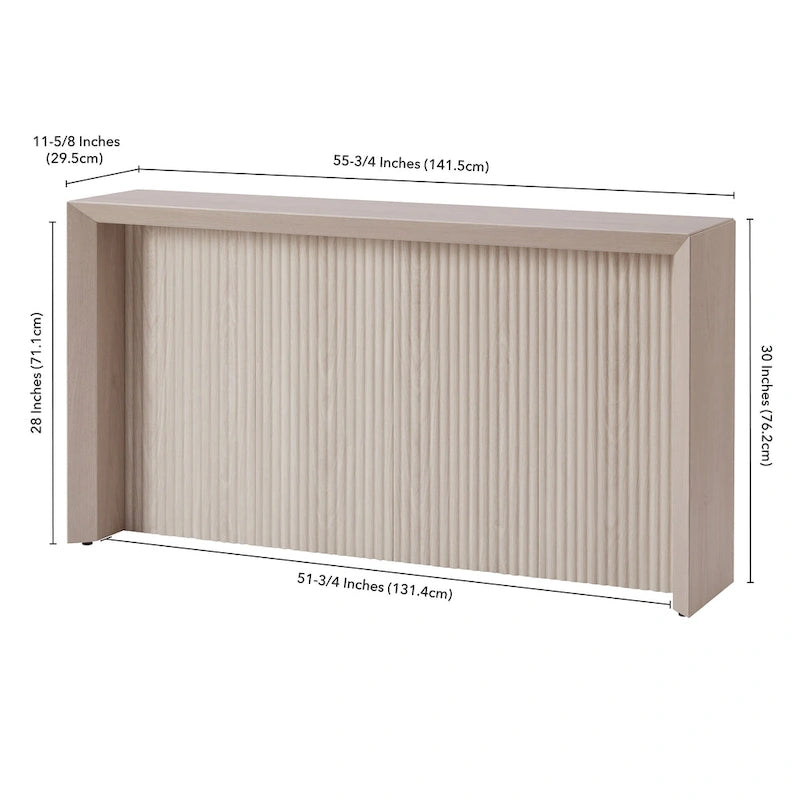 Console rectangulaire au design contemporain moderne