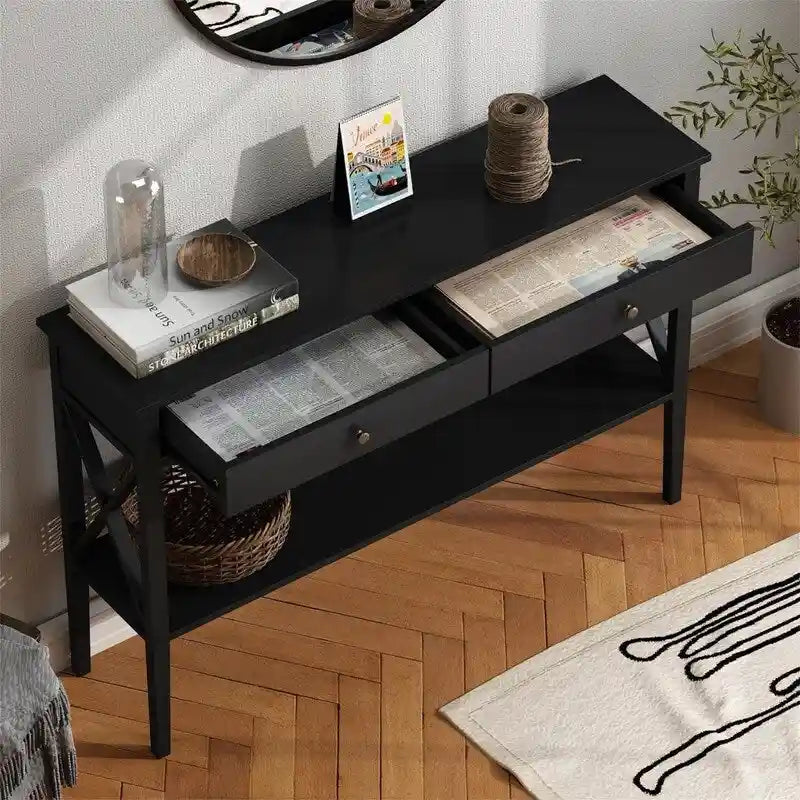 Console avec tiroirs