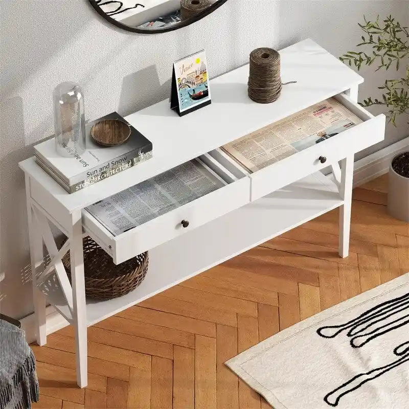Console avec tiroirs