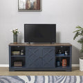 Meuble TV rustique extra large pour téléviseurs de 80 pouces - Fini en bois naturel