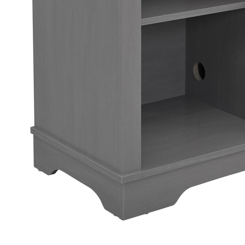 Meuble TV rustique extra large pour téléviseurs de 80 pouces - Fini en bois naturel