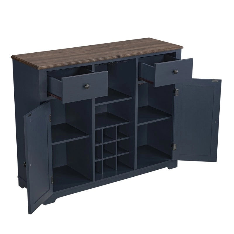 Cave à vin moderne à porte en X avec casier à vin intégré