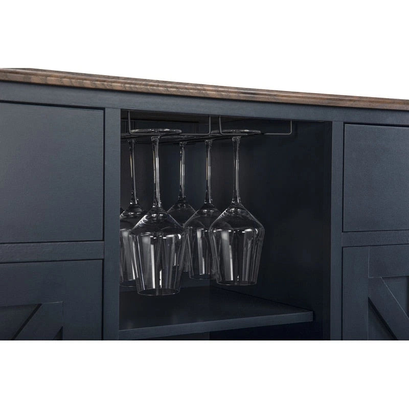 Cave à vin moderne à porte en X avec casier à vin intégré
