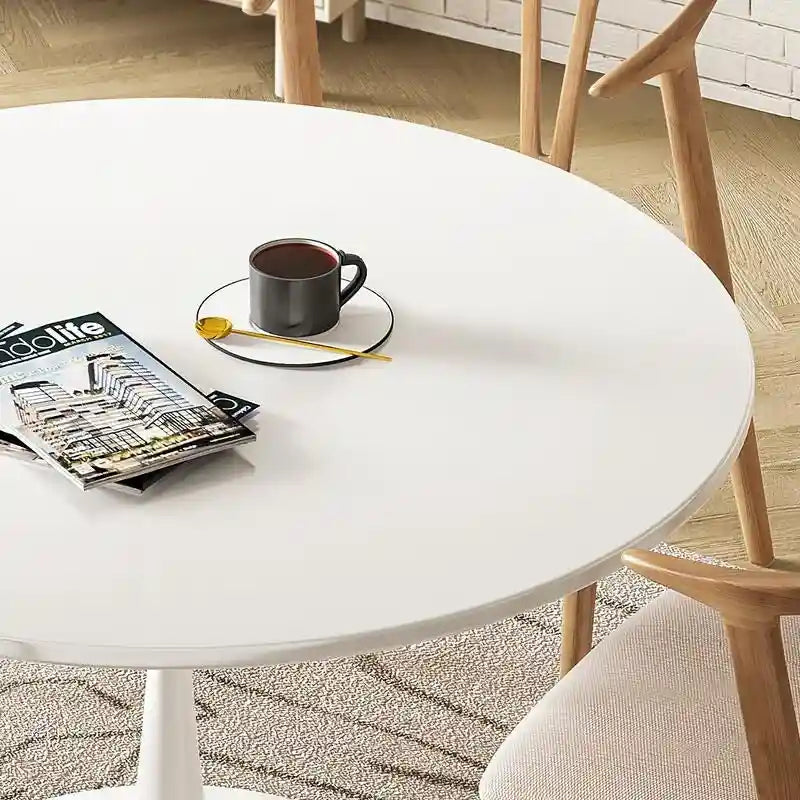 Table de cuisine ou de salle à manger ronde, style Mid-Century Modern