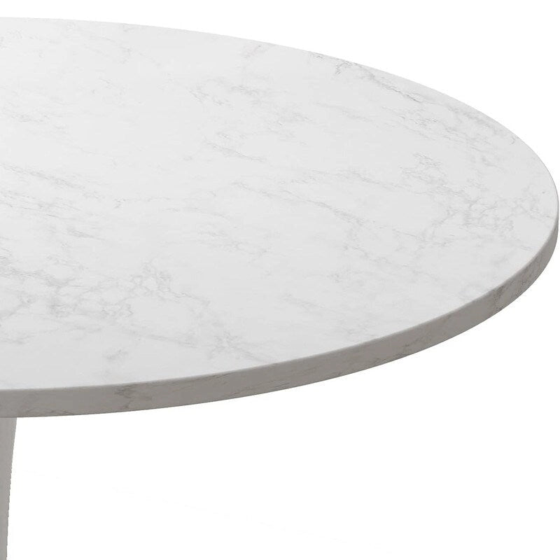 Table de cuisine ou de salle à manger ronde, style Mid-Century Modern