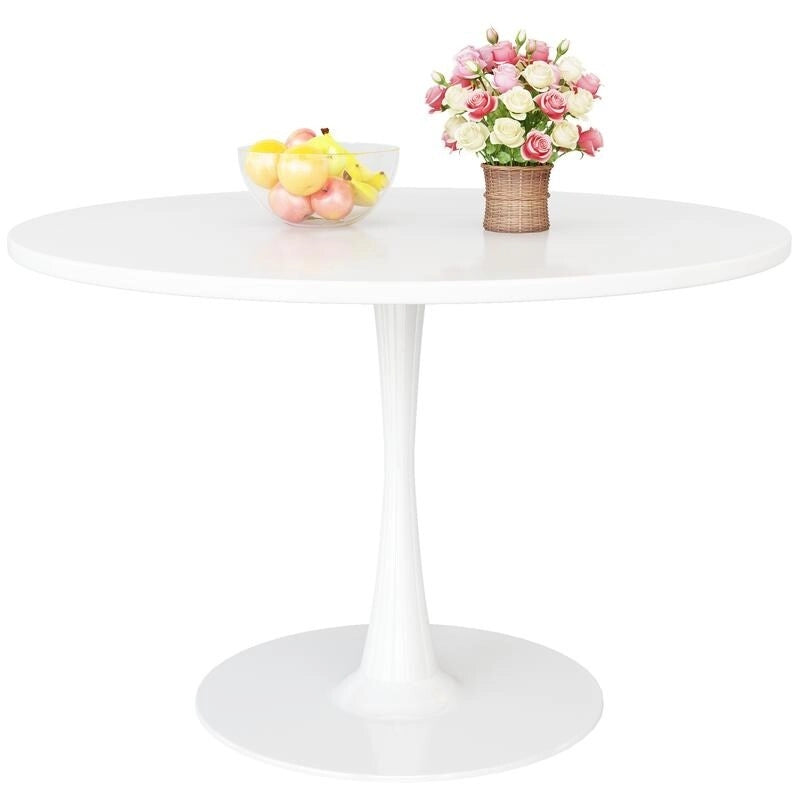 Table de cuisine ou de salle à manger ronde, style Mid-Century Modern