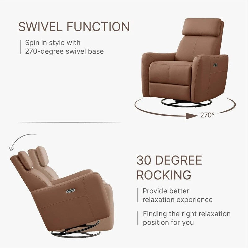 Fauteuil d'allaitement inclinable électrique, pivotant, planant et à bascule