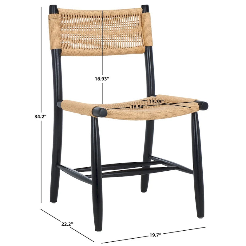 Chaise de salle à manger en corde